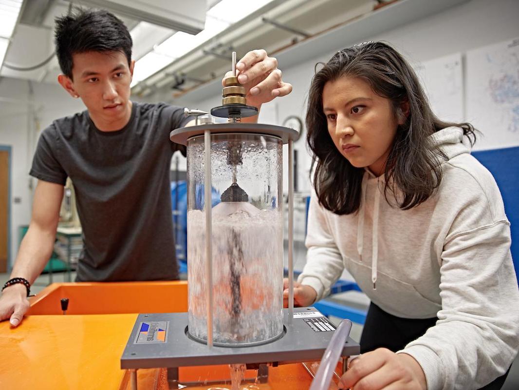 Students in a lab