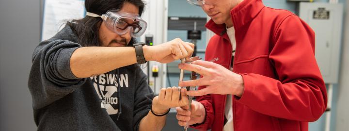 Students in lab