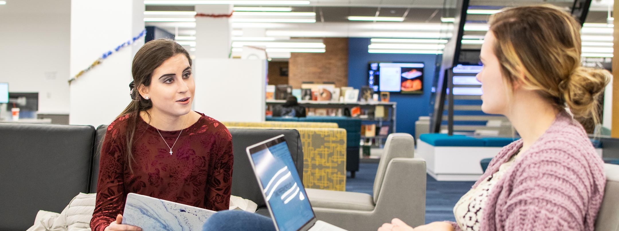 Students studying together